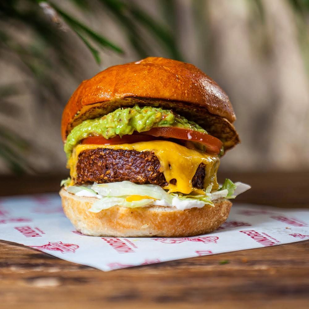 hundred burger veggie burger